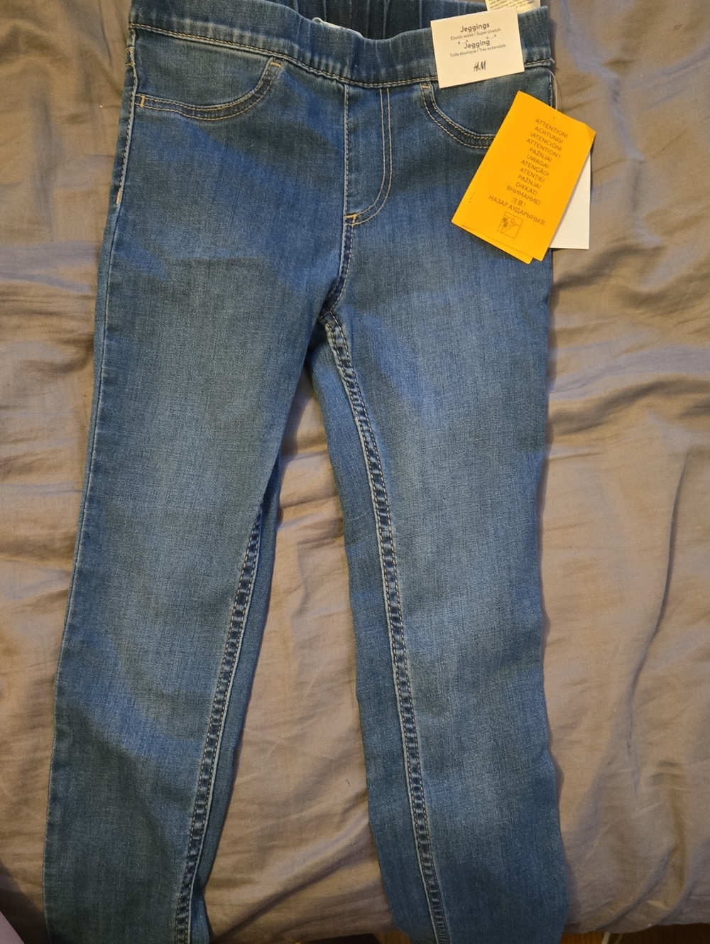 H&M Kids Blue Stretch Denim Jeggings
